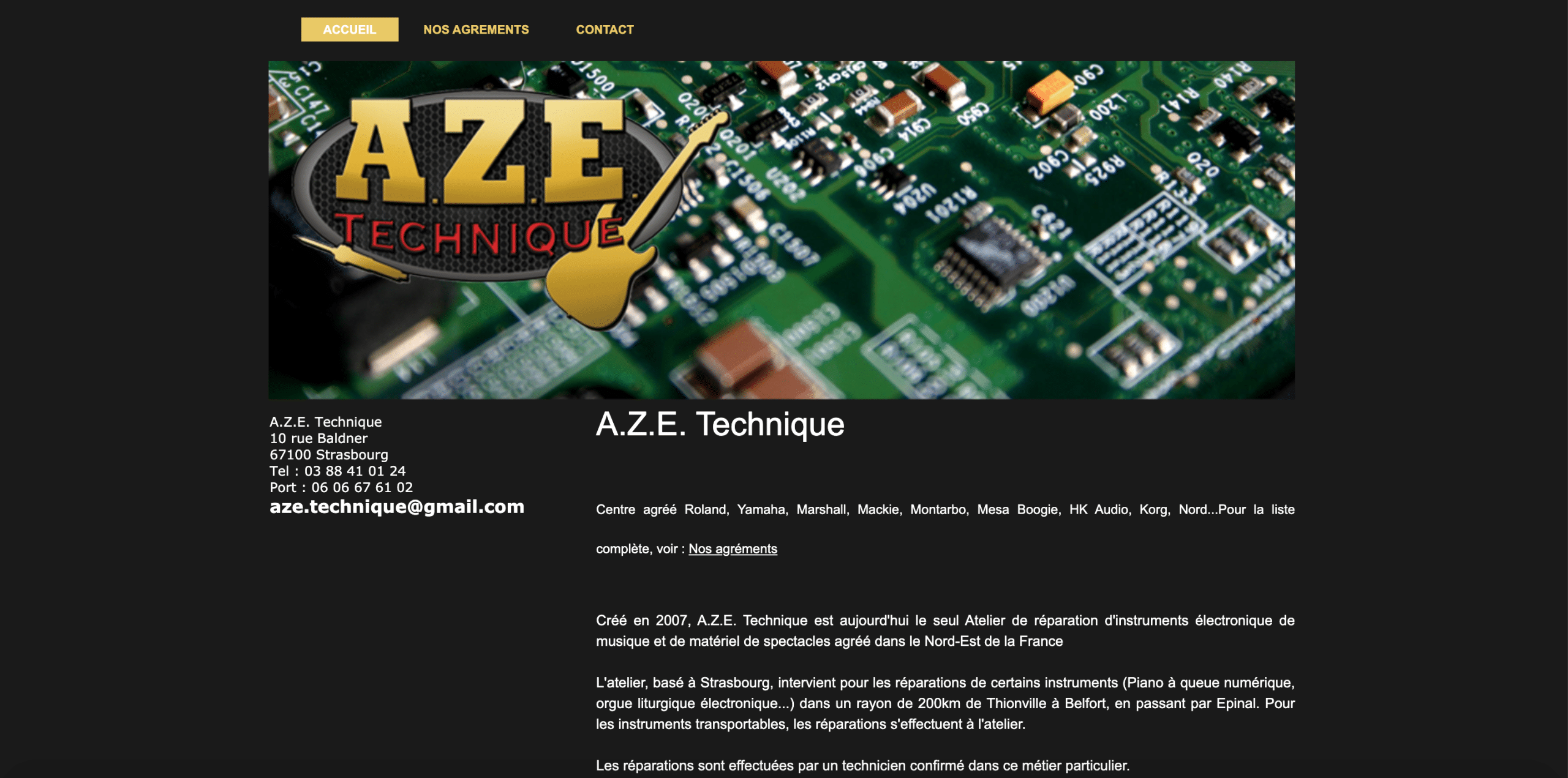 AZE Technique r&eacute;parateur de synth&eacute;tiseurs