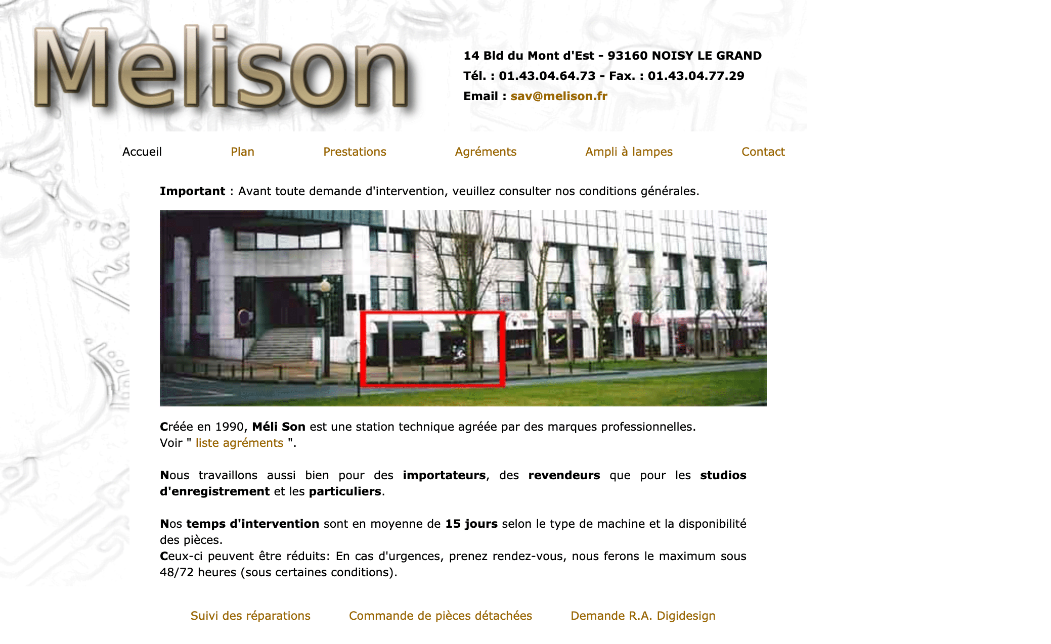 Melison r&eacute;parateur de synth&eacute;tiseurs