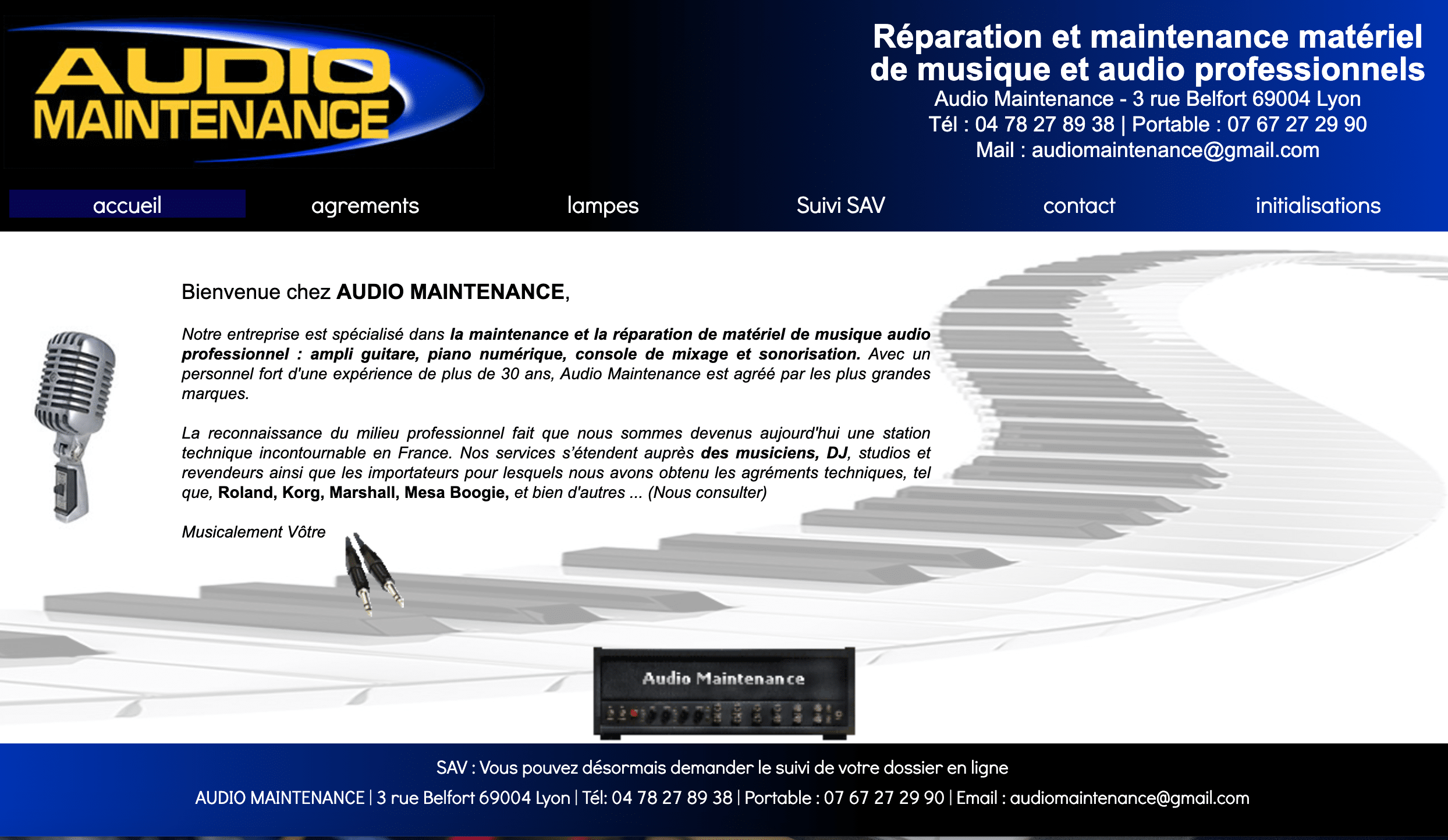 Audio maintenance r&eacute;paration de synth&eacute;tiseurs