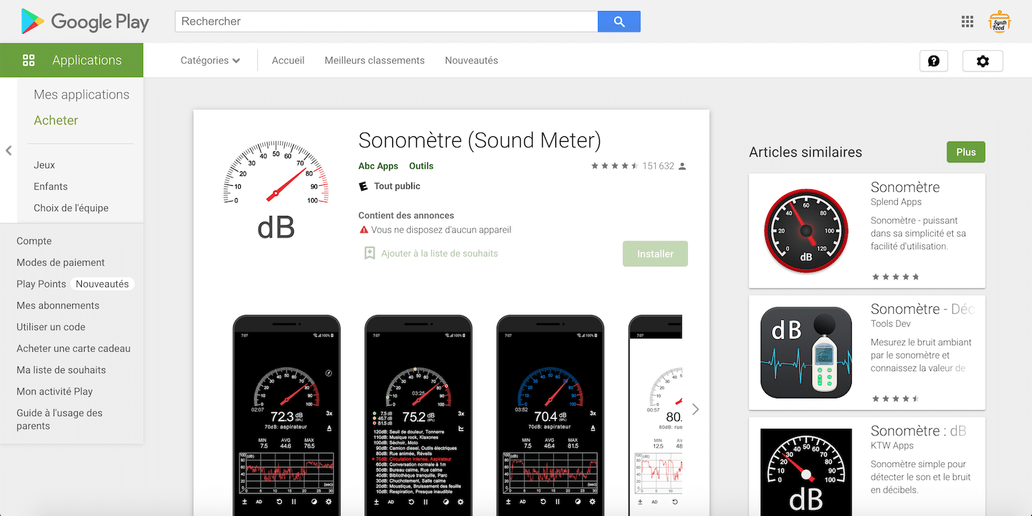 Développez votre oreille musicale 11 Sound meter