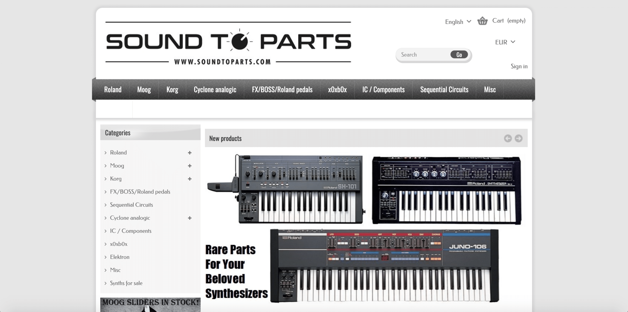 Boutique Sound to parts