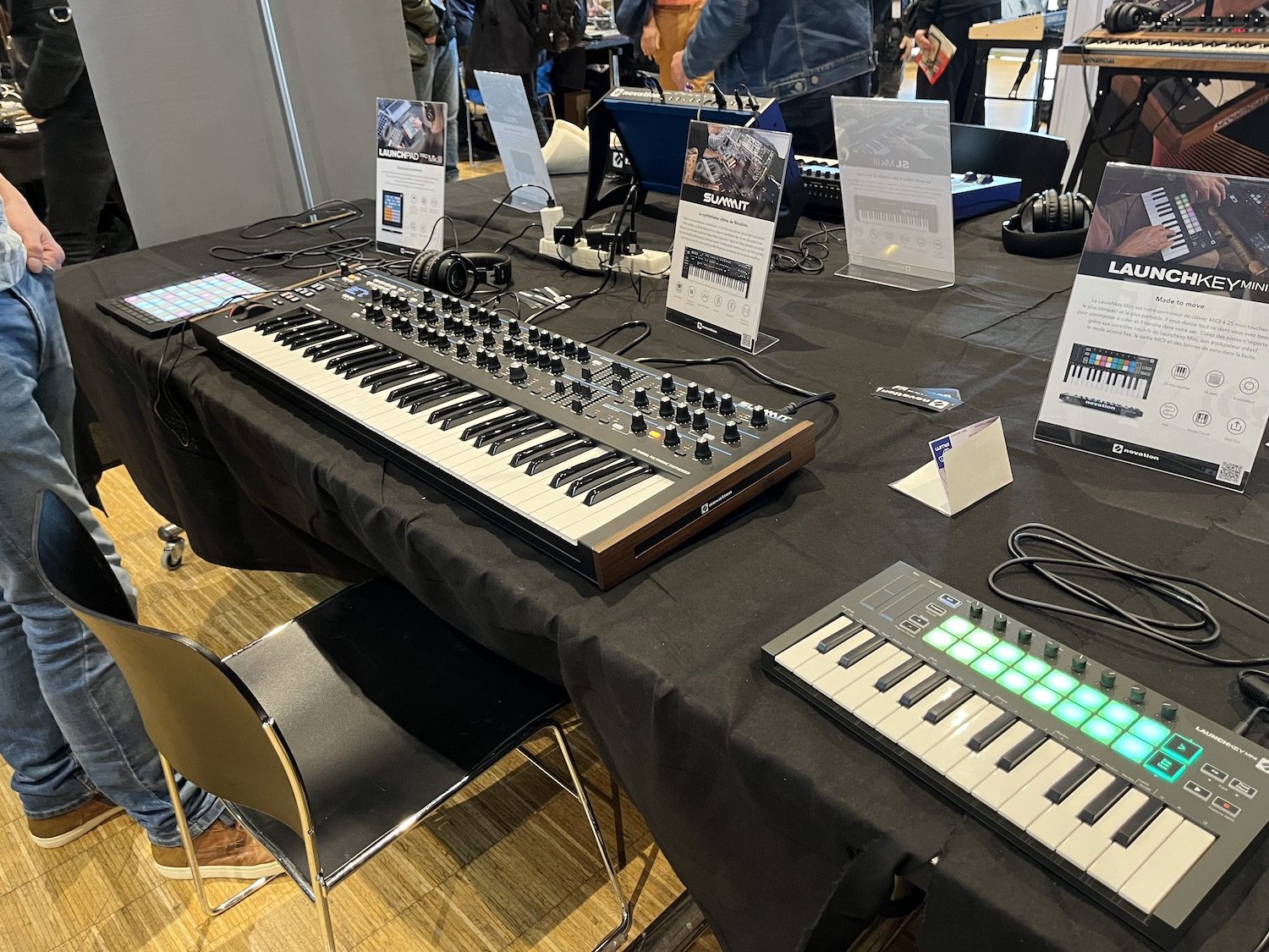 Stand Novation au synthfest 2023
