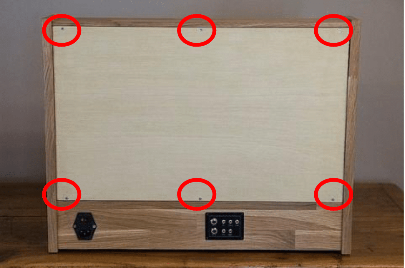 SYNTHR3 : le synthétiseur analogique made in France 10 Emplacement des 6 vis pour permettre de changer de filtre