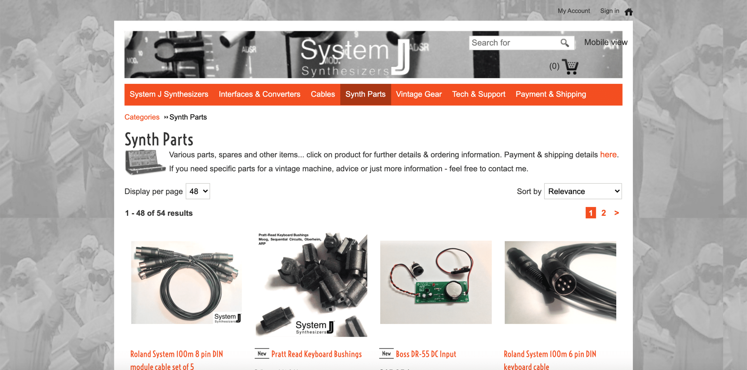 Boutique System J synthesizers