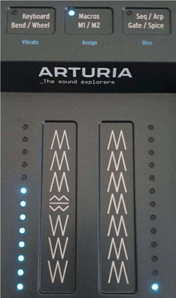 Arturia Minifreak le test complet 25 Les bandes tactiles de l'Arturia Minifreak