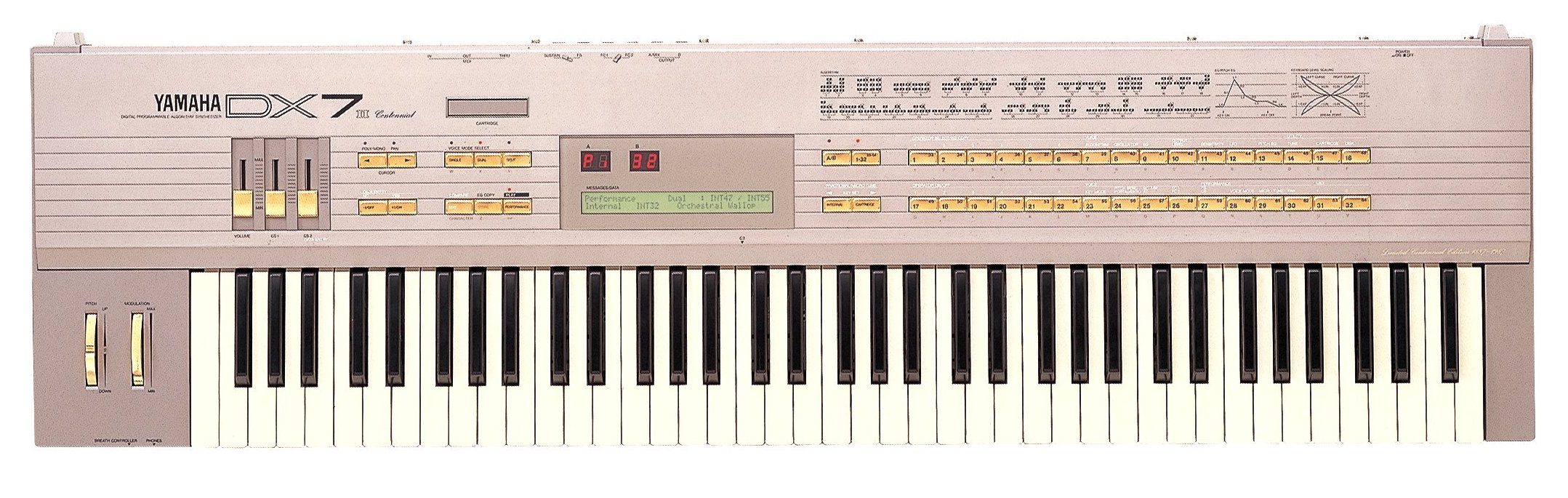 Découverte du Yamaha DX7 IID 4 Yamaha DX7 IIFD Centennial